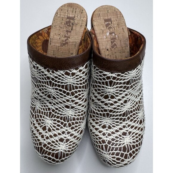 Korks by Kork Ease Women's Nora Crochet Clogs Size 8 - Picture 1 of 13